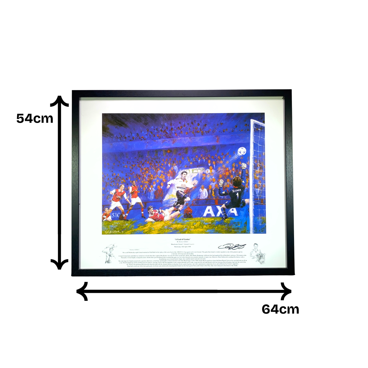 Ryan Giggs Signed "A Goal of Genius" Artwork Print (XL)
