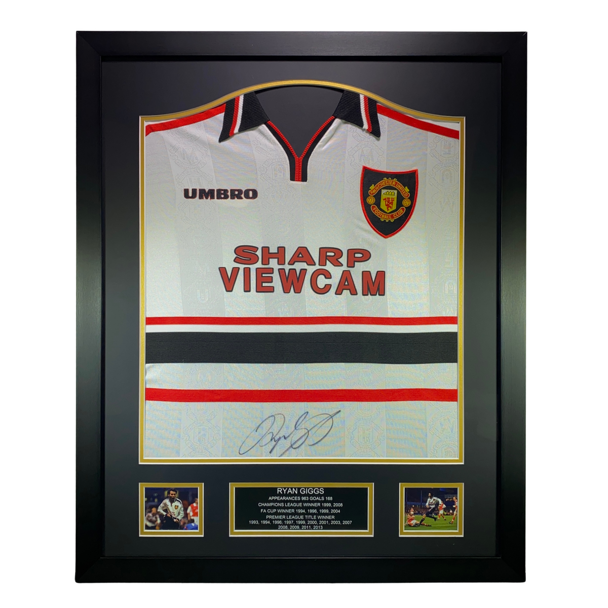 Ryan Giggs Signed Manchester United 1999 White Away Shirt (Long Sleeve)