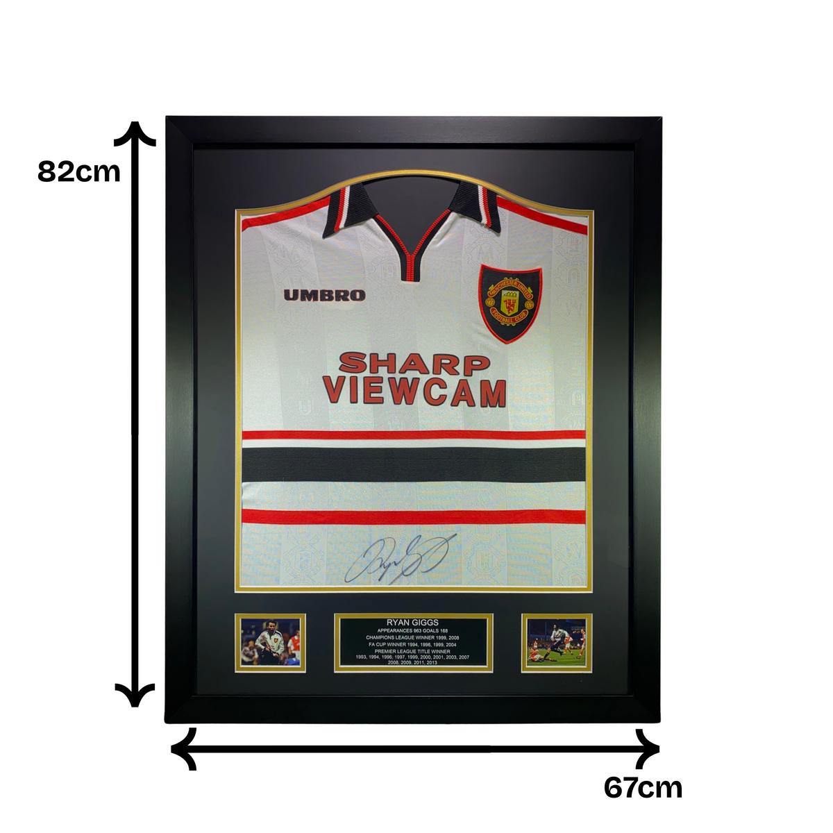 Ryan Giggs Signed Manchester United 1999 White Away Shirt (Long Sleeve)