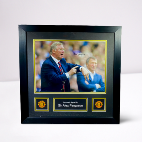 Sir Alex Ferguson Signed Photo Print: Fergie Time