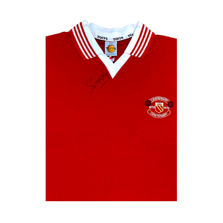 Sammy Mcllroy Hand Signed 1978 Home Shirt