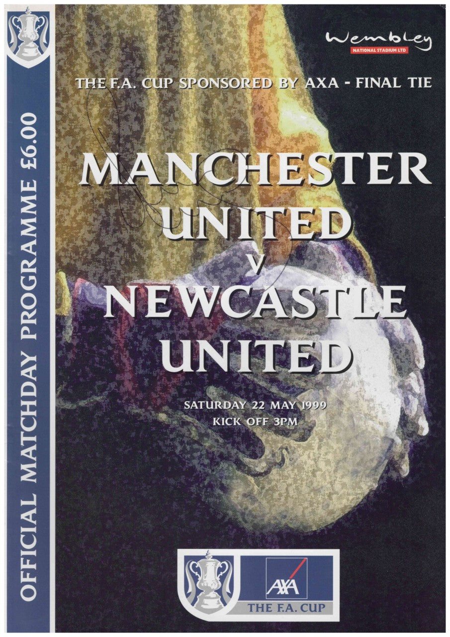 Paul Scholes Signed 1999 FA Cup Final Programme