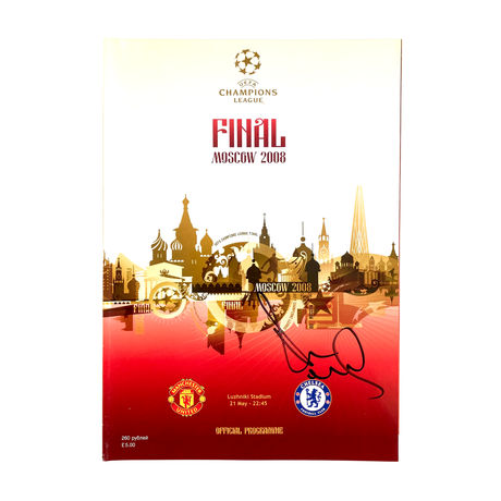 Paul Scholes Signed Official 2008 UCL Final Matchday Programme