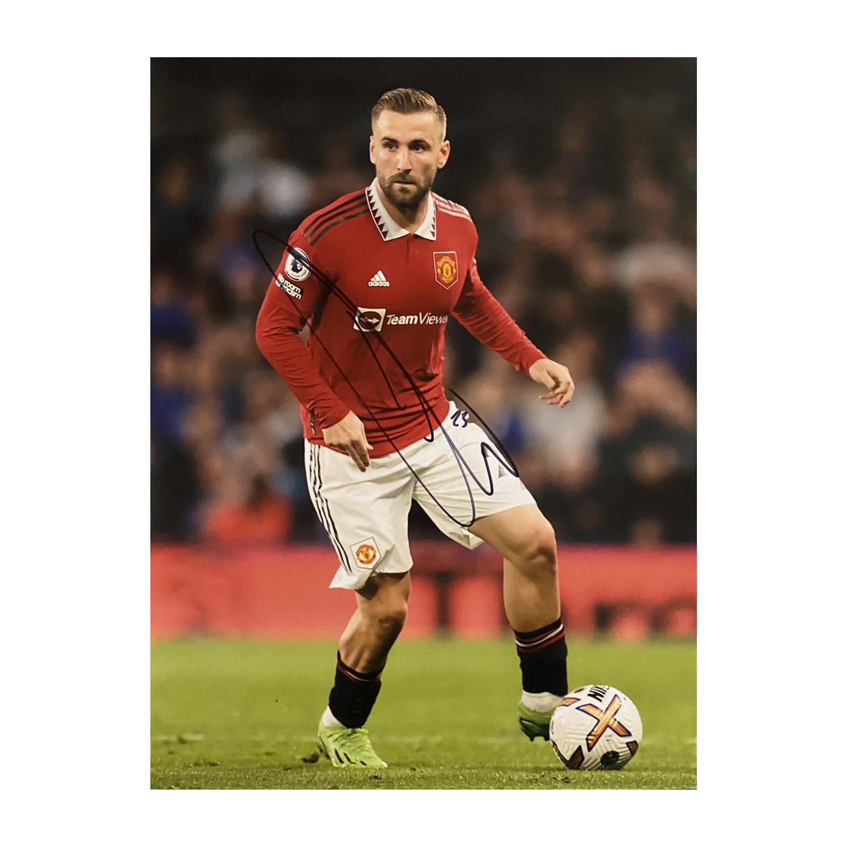 Luke Shaw Signed Manchester United Photo (L)