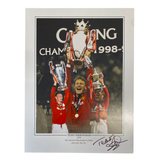Teddy Sheringham Signed Print - "He came to Man United and won the lot" (L)