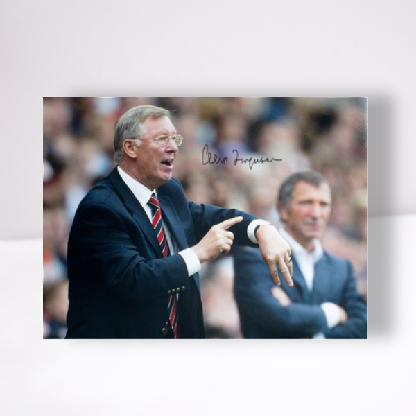 Sir Alex Ferguson Signed Photo Print: Fergie Time