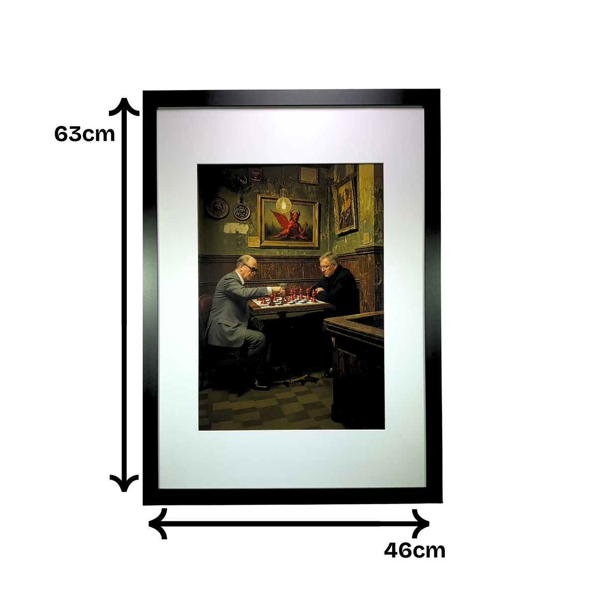 Sir Alex Ferguson and Sir Matt Busby "Football Grandmasters" Print (A3)