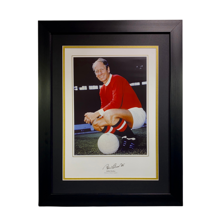 Sir Bobby Charlton Signed Photo Print - Manchester United Legend (L)