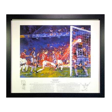 Ole Gunnar Solskjaer 1999 "Last Gasp Glory" Artwork Print (L)