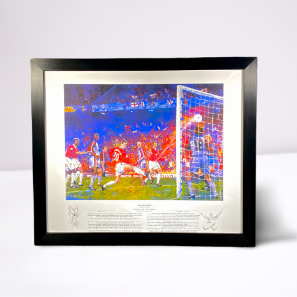 Ole Gunnar Solskjaer 1999 "Last Gasp Glory" Artwork Print