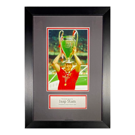 Jaap Stam 1999 Framed Signed Photo Print