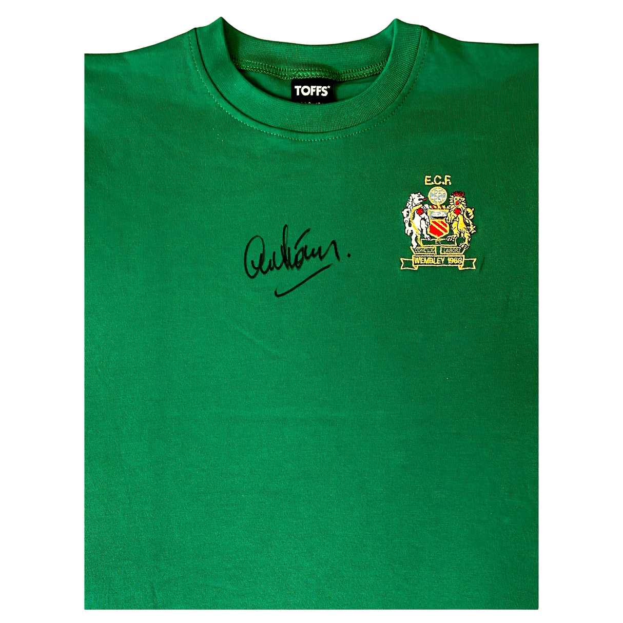 Alex Stepney Name Personalised Signed 1968 European Cup Final Goalkeeper Shirt