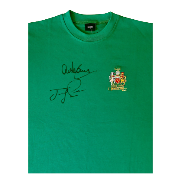 Alex Stepney & Jimmy Rimmer hand signed 1968 European Cup Final Goalkeeper shirt
