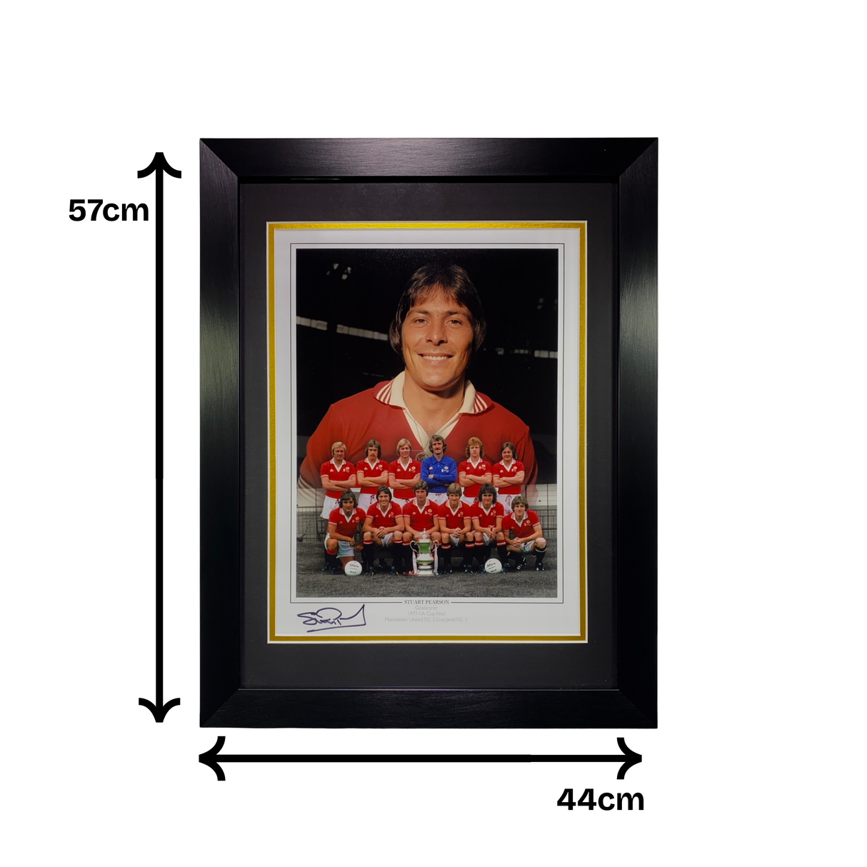 Stuart Pearson 1977 FA Cup Final Signed Portrait Print (L)