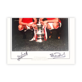 Stuart Pearson & Jimmy Greenhoff 1977 FA Cup Final Signed Print (L)