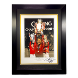 Teddy Sheringham Signed Print - "He came to Man United and won the lot" (L)