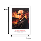 Sir Matt Busby "The Father of Manchester United" Print (A3)