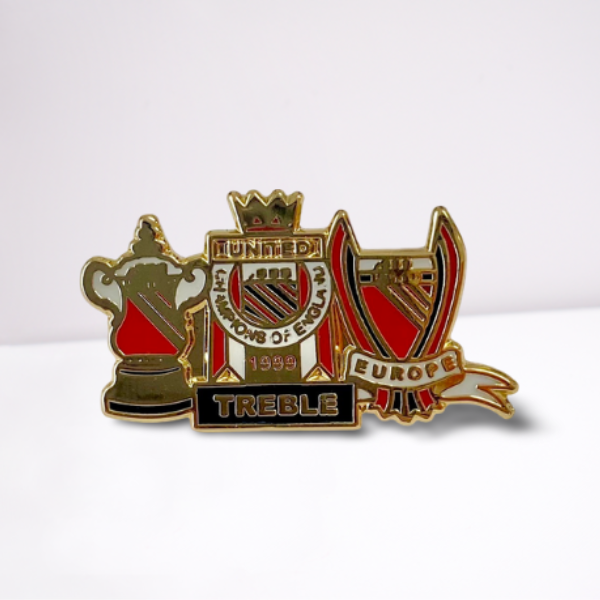 Treble Winners Trophies Badge