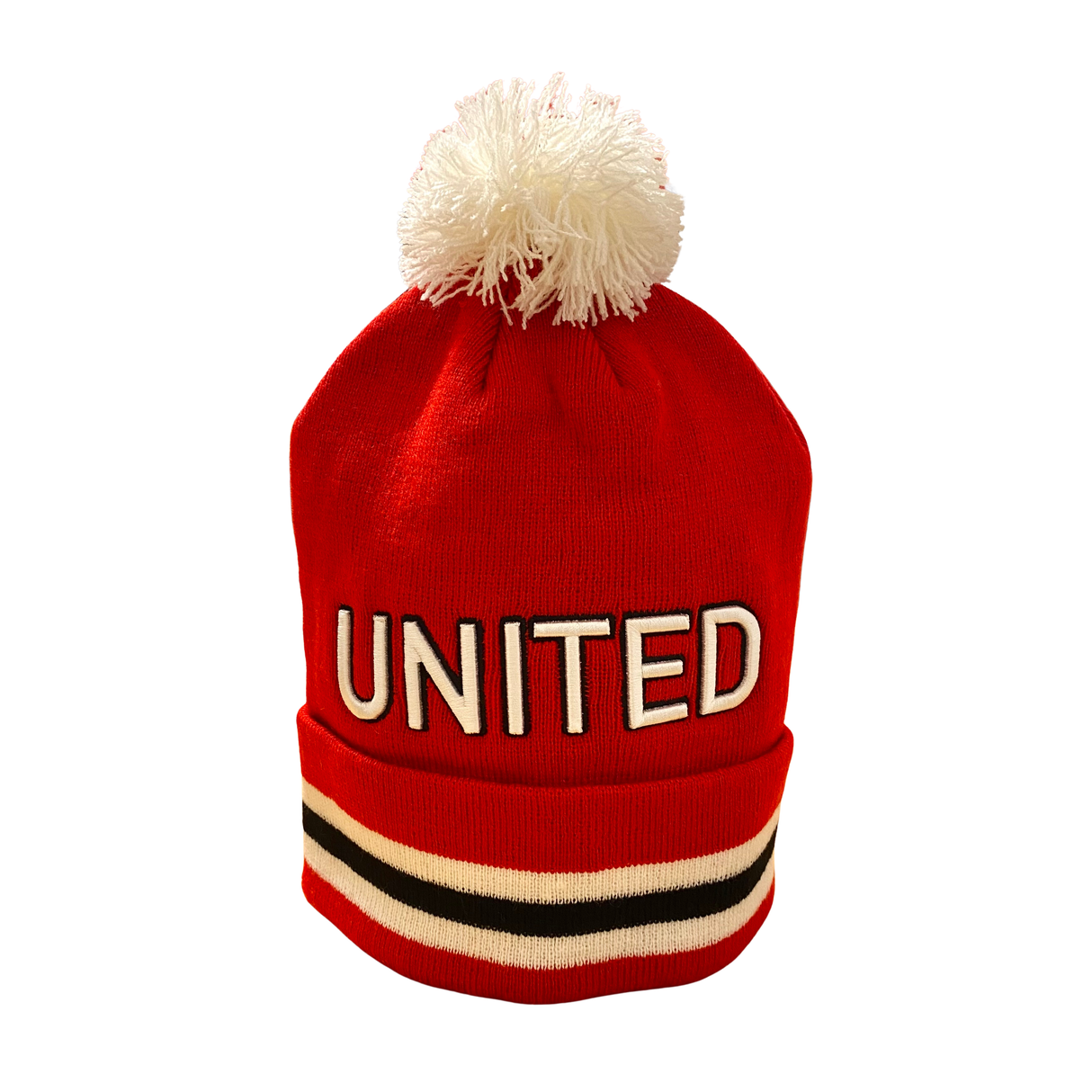 United 3D Embroidered Bobble Hat