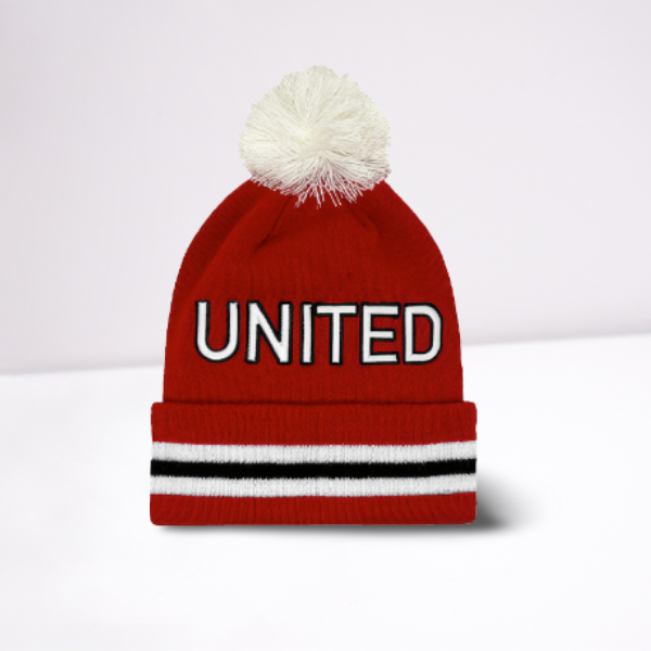 United 3D Embroidered Bobble Hat