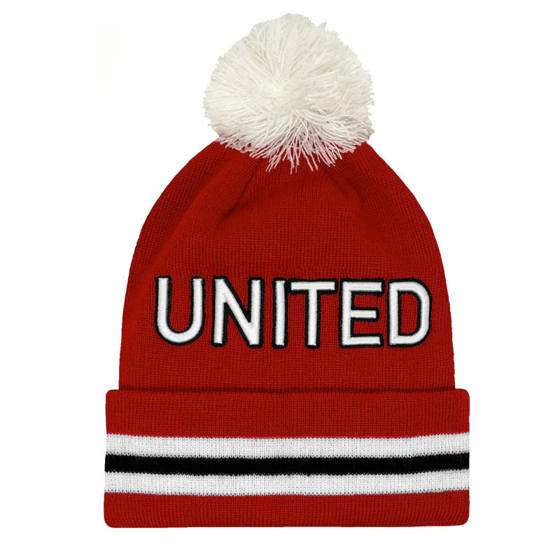 United 3D Embroidered Bobble Hat