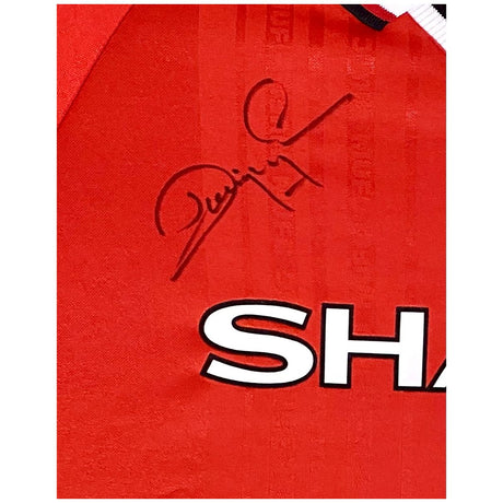 Dwight Yorke Hand Signed 1999 Champions League Final Shirt