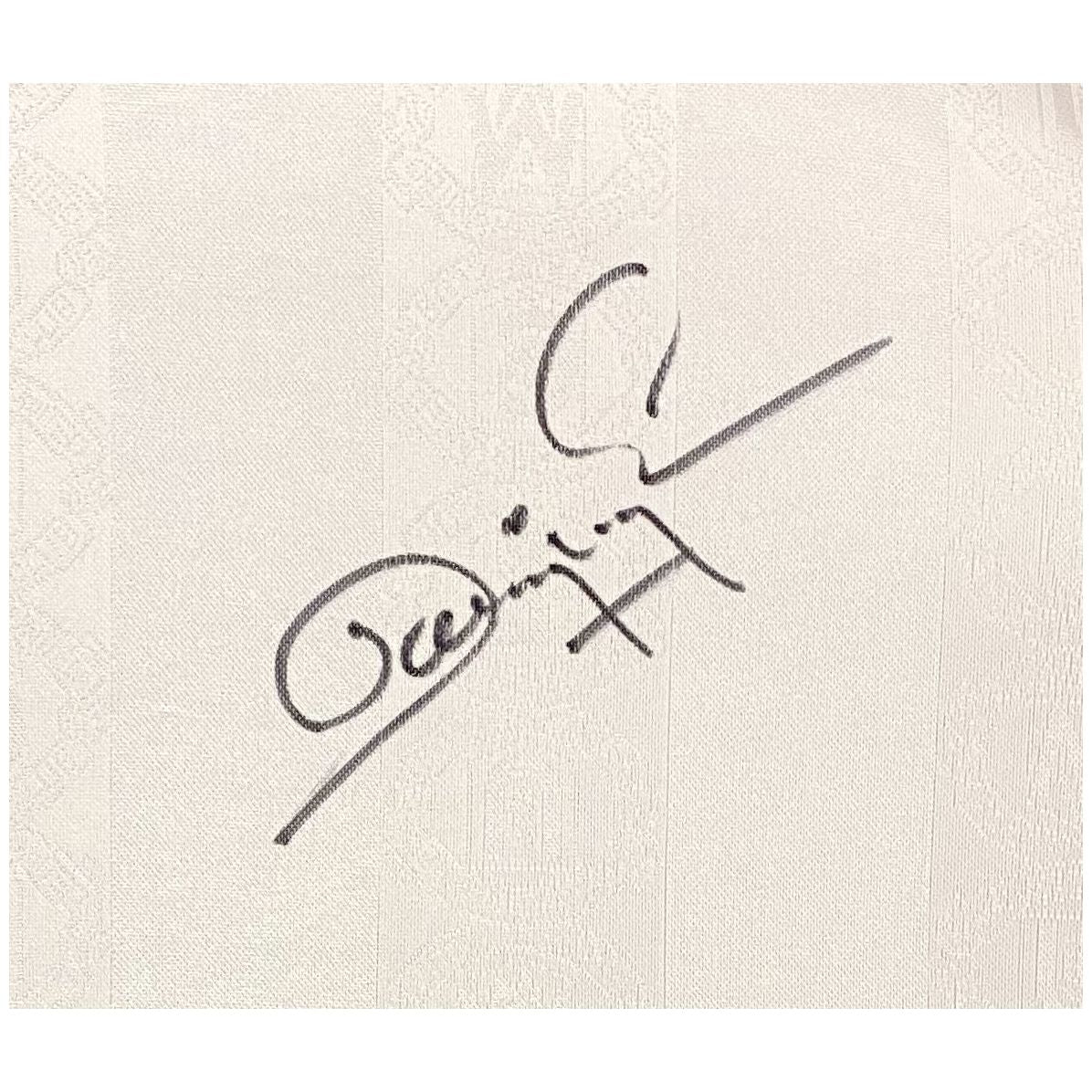 Dwight Yorke Hand Signed 1999 White Away Shirt