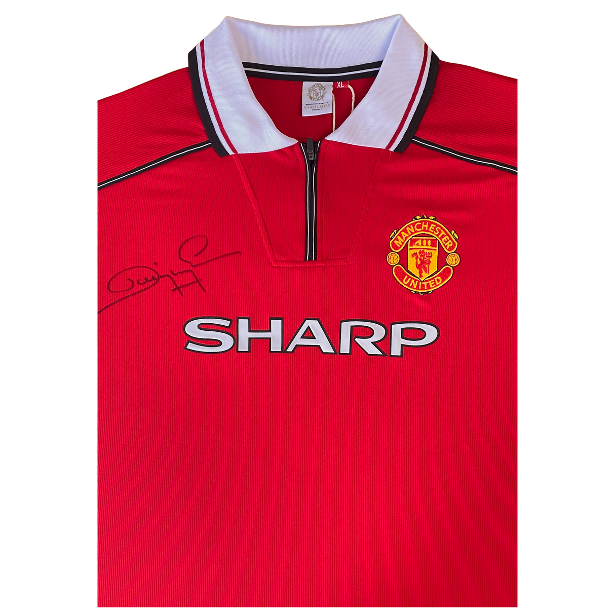 Dwight Yorke Hand Signed 1999 Premier League Home Shirt