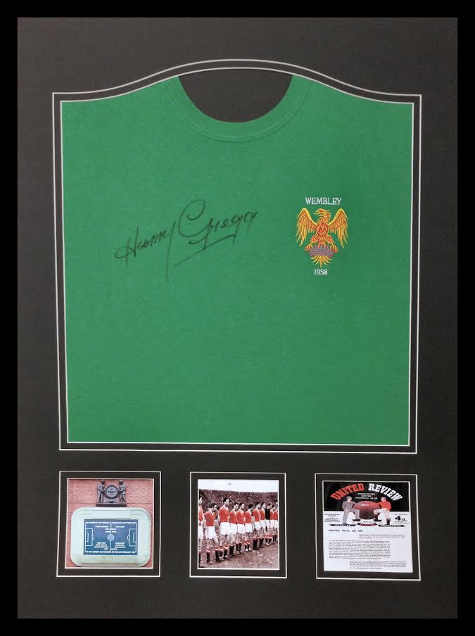 Harry Gregg Signed 1958 FA Cup Final Goalkeeper shirt