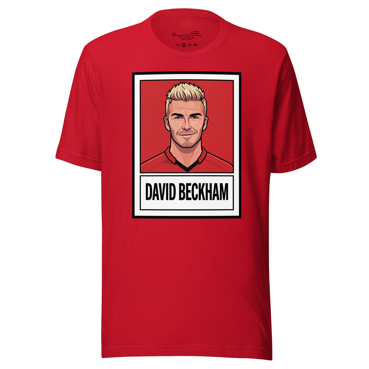 Stapling Graphics David Beckham Cartoon Graphic T-Shirt – I-MUST